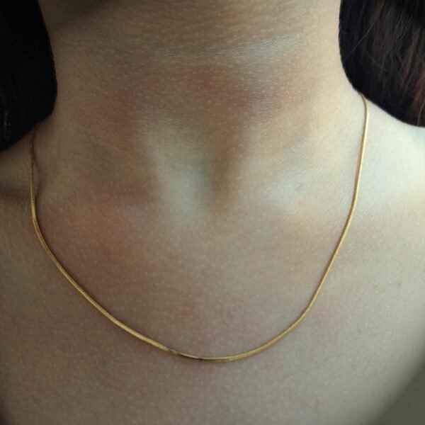 Classic Gold-Plated Stainless Steel Snake Chain - Image 2