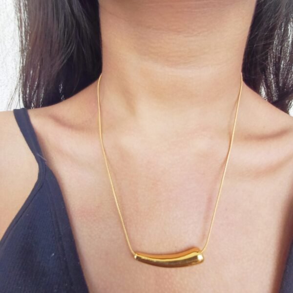 Golden Wave Stainless Steel Jewelry Set - Image 2