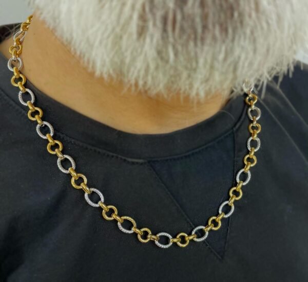 Royal Dual-Tone Round Link Chain