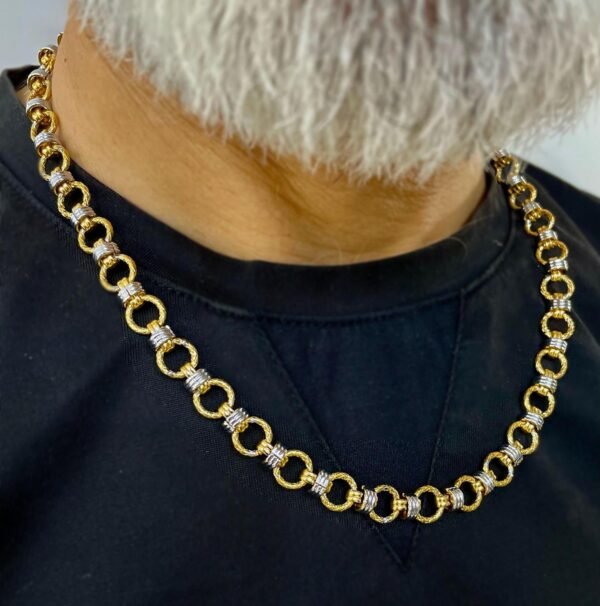 Imperial Loop Luxe – Gold & Diamond Chain