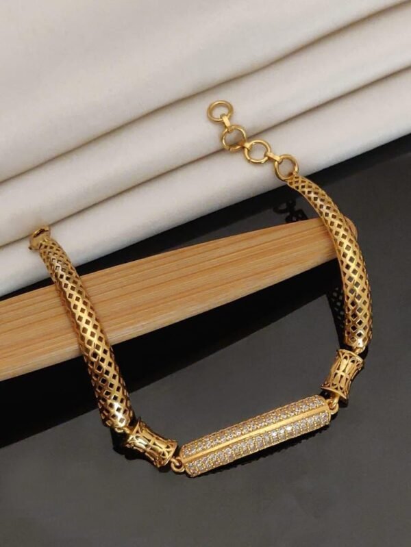 Delicate gold plated bracelet for daily wear and gifting women