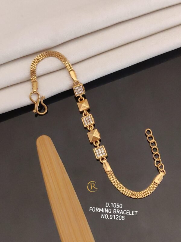 Gold Plated Stylish Bracelet for Daily Wear Jewellery Just Rs. 499